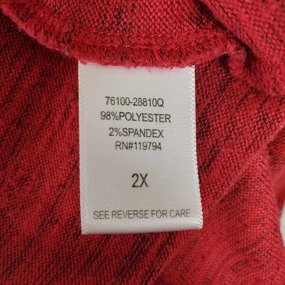 Live and Let Live Woman Beaded Top Sz 2X - Picture 4 of 7